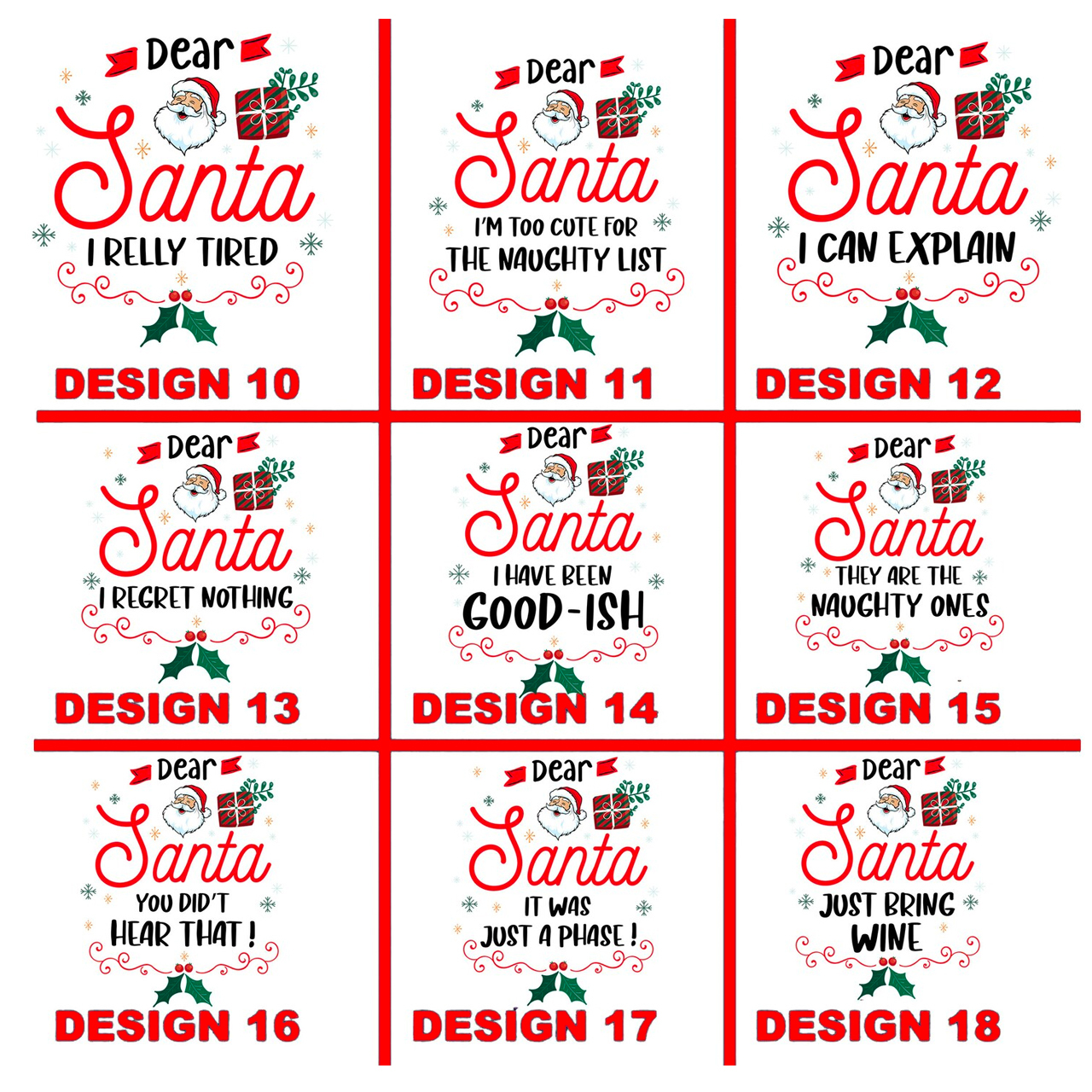 26 Christmas Quotes Dear Santa Matching Shirts