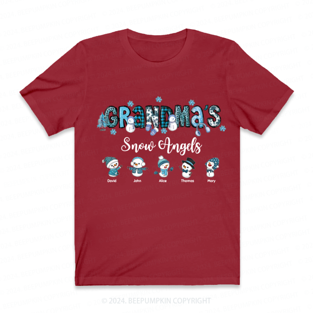 Personalized Christmas Name Grandma Grandma Gift Shirt Beepumpkin 
