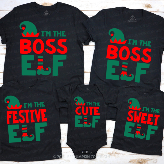 Personalized Elf Squad Matching Family Christmas Shirts Beepumpkin