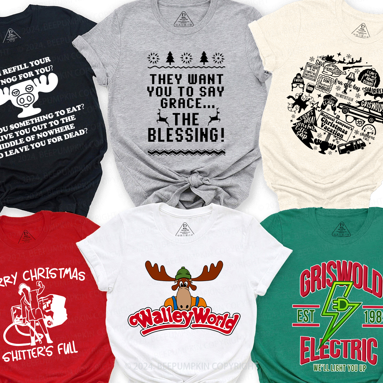 Christmas Party Picture You Serious Clark Family Matching T-Shirts Beepumpkin