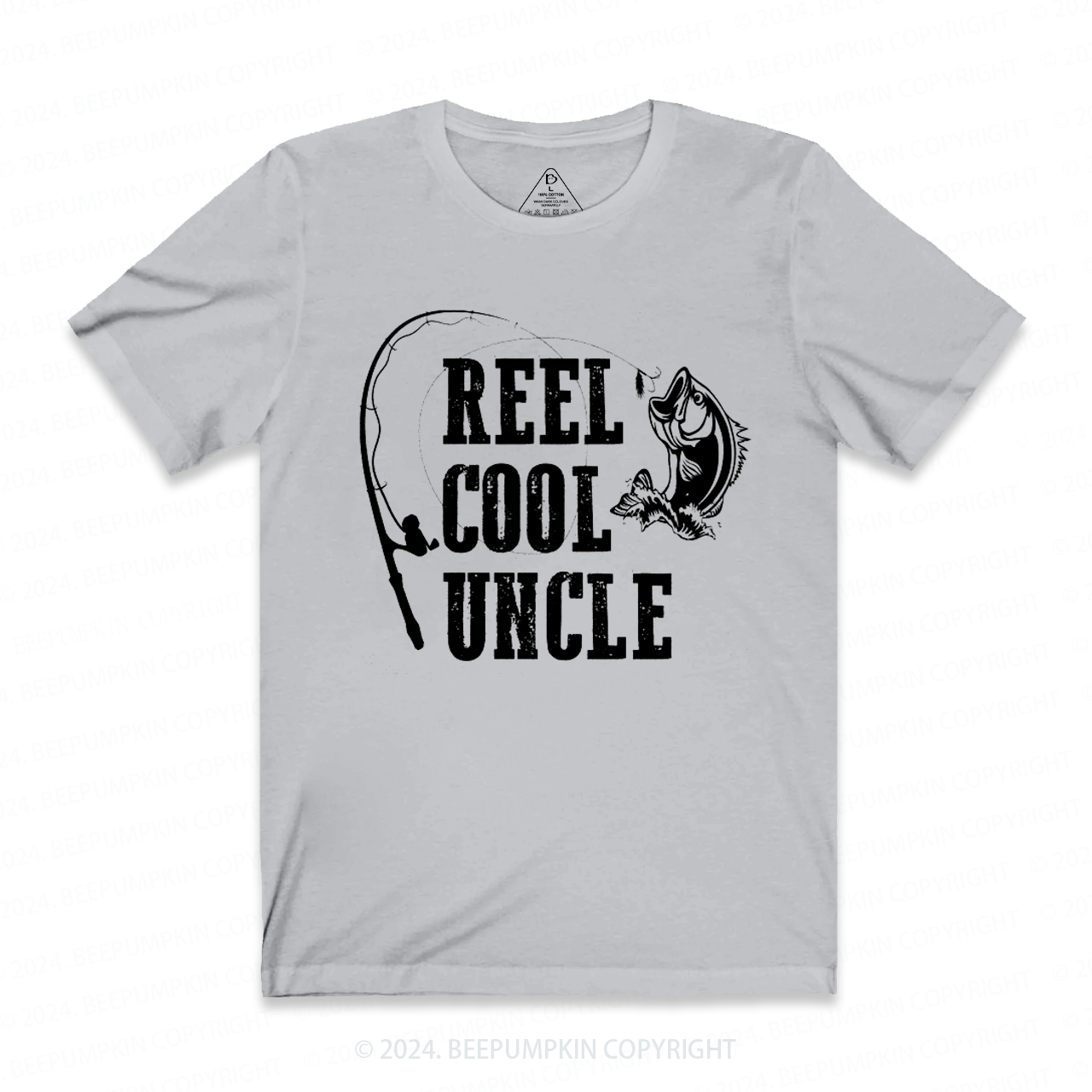  Fishing Reel Cool Uncle T-shirt