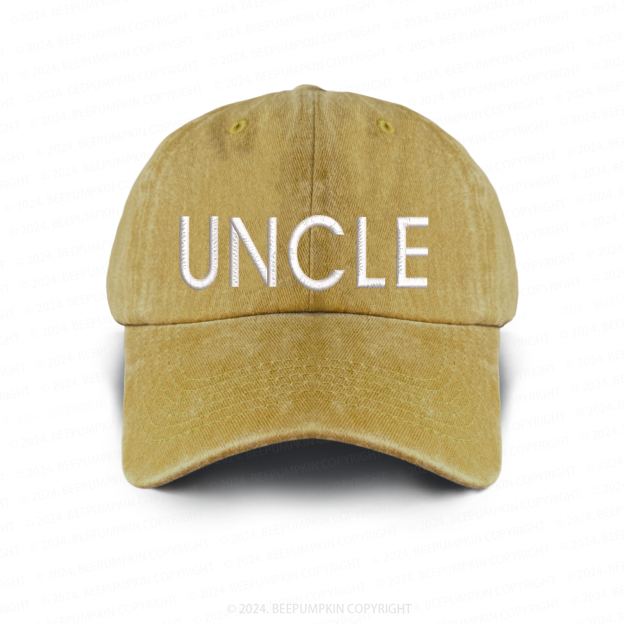 Vintage Washed UNCLE Embroidered Baseball Cap