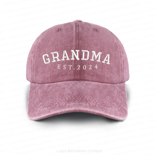 Personalized Date Embroidered Vintage Aldult Baseball Hat