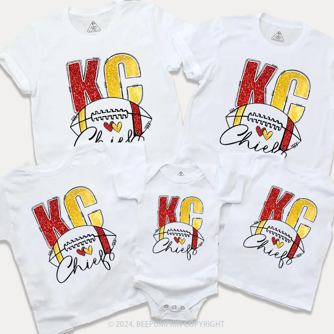 KC Kingdom Football Family Matching Tees Beepumpkin