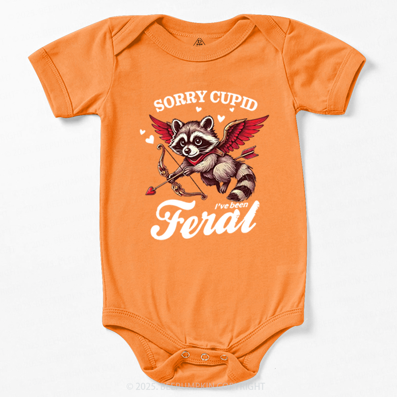 Sorry Cupid I've Been Feral Valentine's Day Bodysuit Beepumpkin
