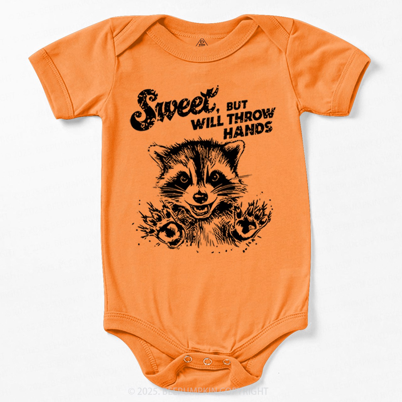 Sweet But Will Throw Hand Bodysuit Beepumpkin