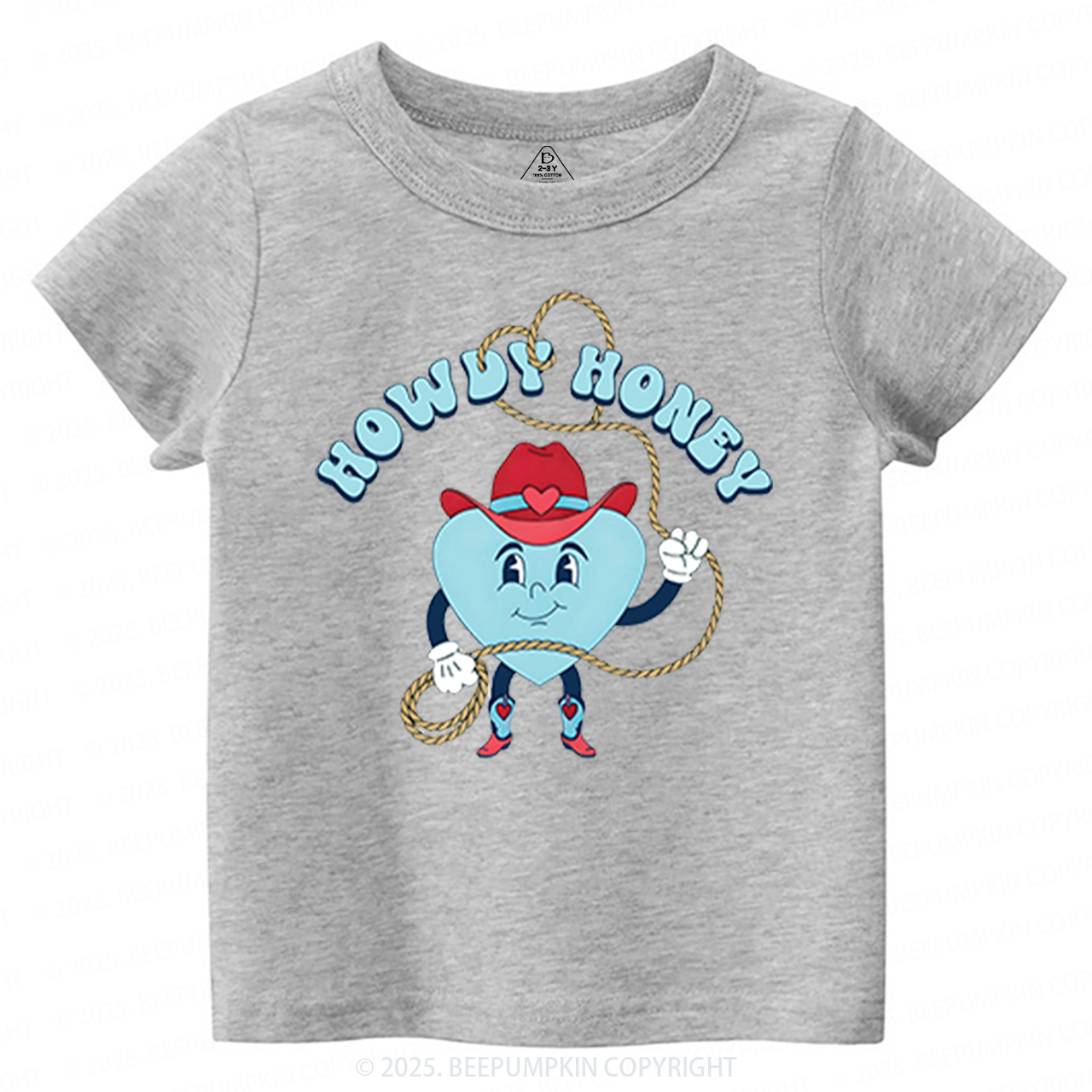 Howdy Honey Valentine's Day Toddler&Kid's Tees Beepumpkin