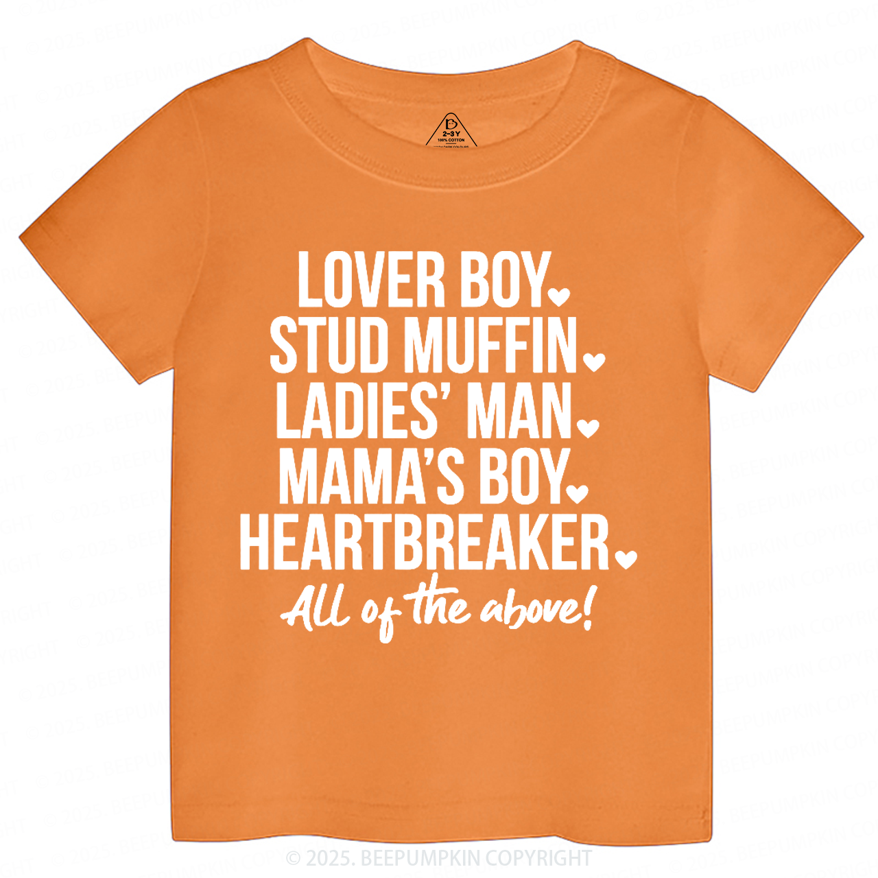 Boys Valentine's Day Toddler&Kid's Tees Beepumpkin