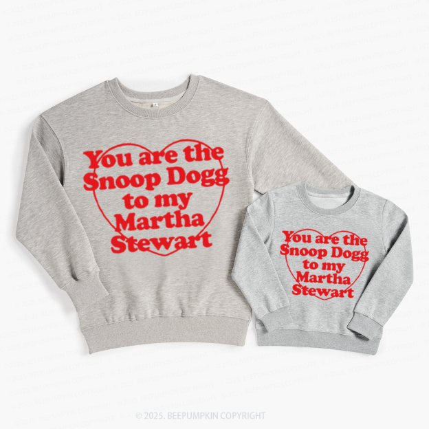 You Are The Cute Dogg To My Valentine's Day Family Matching Sweatshirts