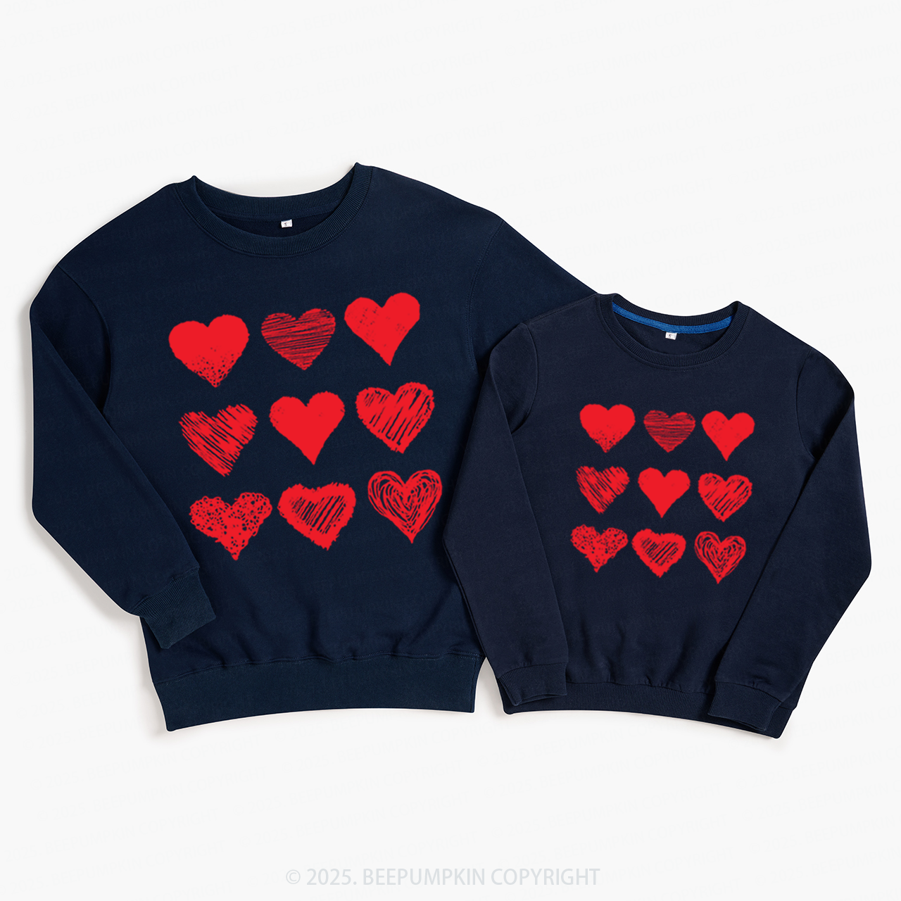 Various Kinds Of Love Valentine's Day Family Matching Sweatshirts