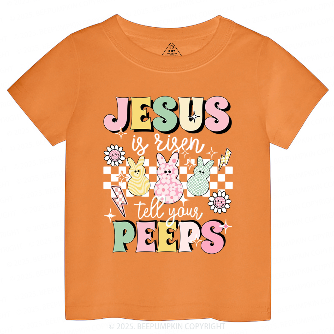 Jesus Is Risen Tell Your Peeps Toddler&Kid's Tees Beepumpkin