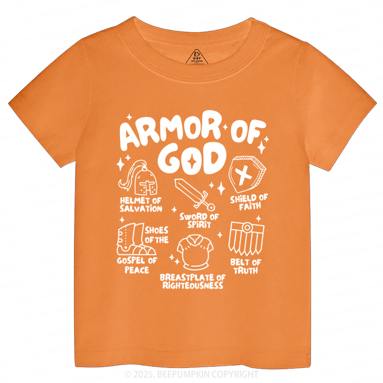 Armor of God Toddler&Kid's Tees Beepumpkin