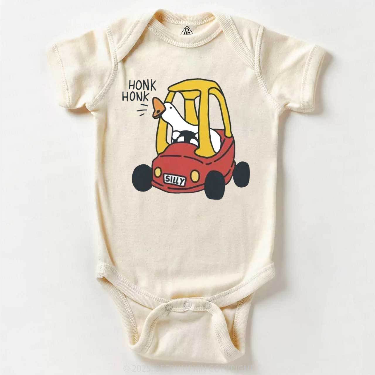 Silly Goose Red Car Bodysuit Beepumpkin