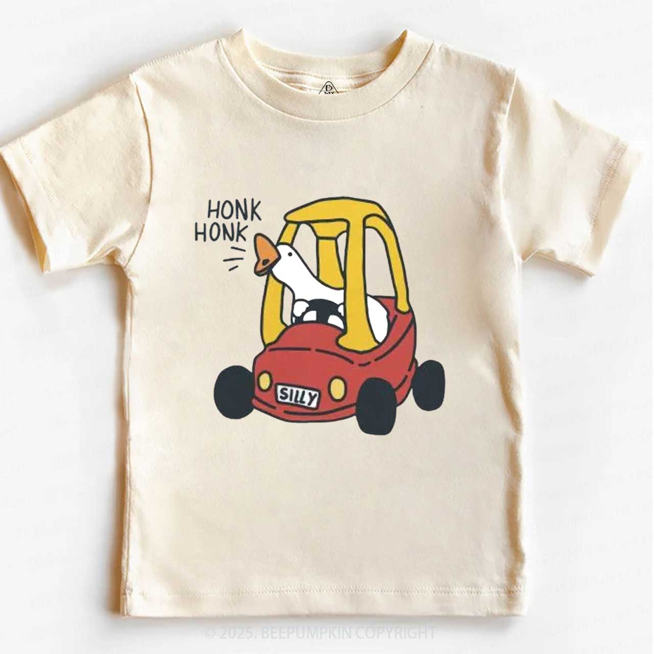 Silly Goose Red Car Toddler&Kid's Tees Beepumpkin