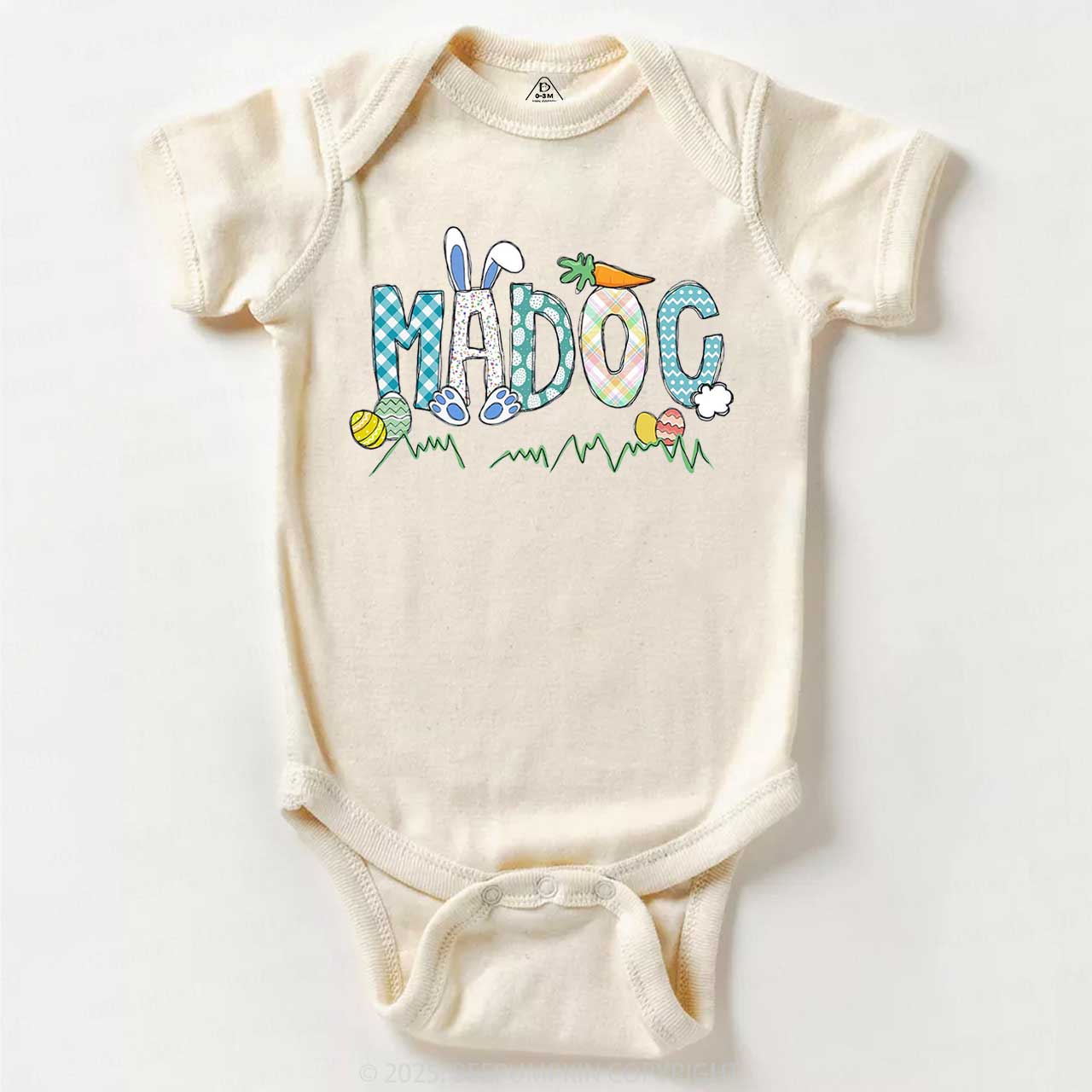 Personalized Easter Name Bodysuit Beepumpkin