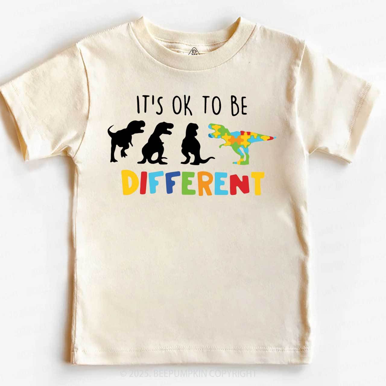 It's Ok To Be Different Toddler&Kid's Tees Beepumpkin