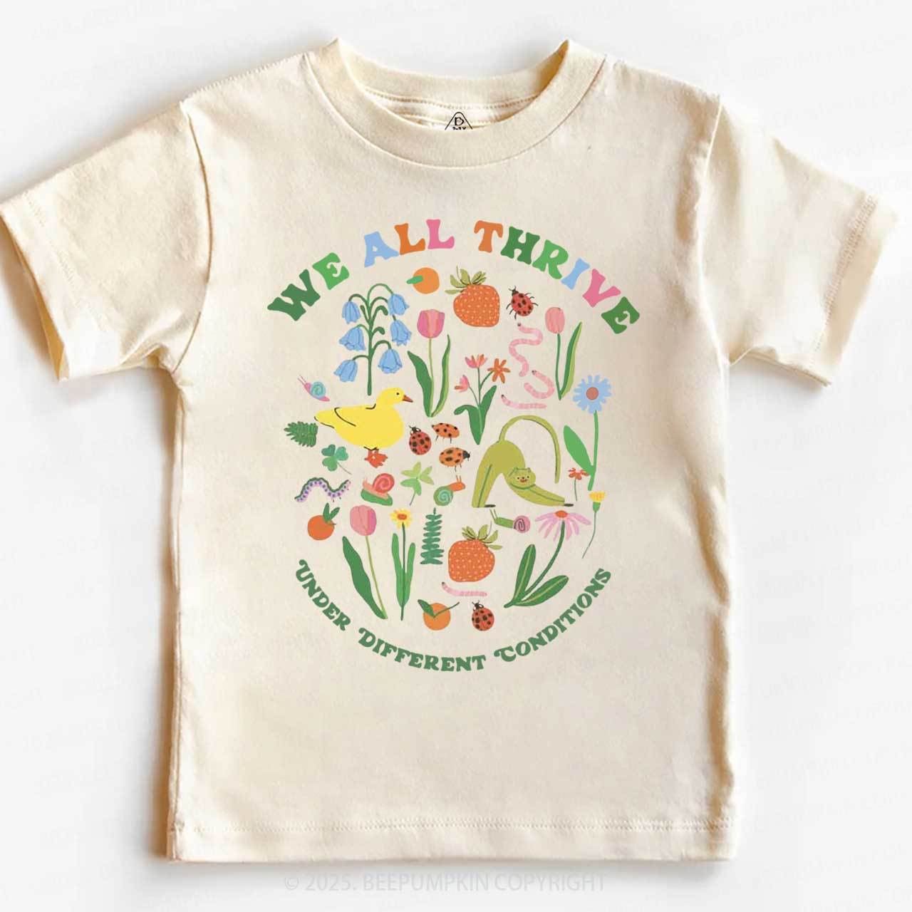 We All Thrive Toddler&Kid's Tees Beepumpkin