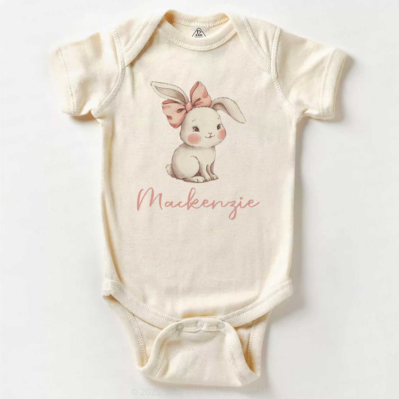 Personalized Name Easter Bunny Bodysuit Beepumpkin