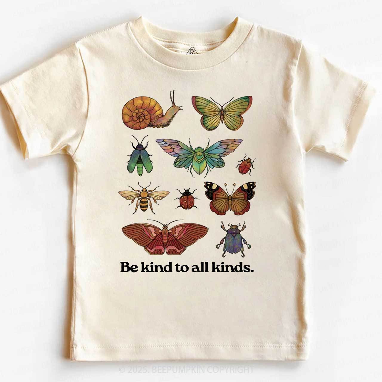 Be Kind To All Kinds Toddler&Kid's Tees Beepumpkin