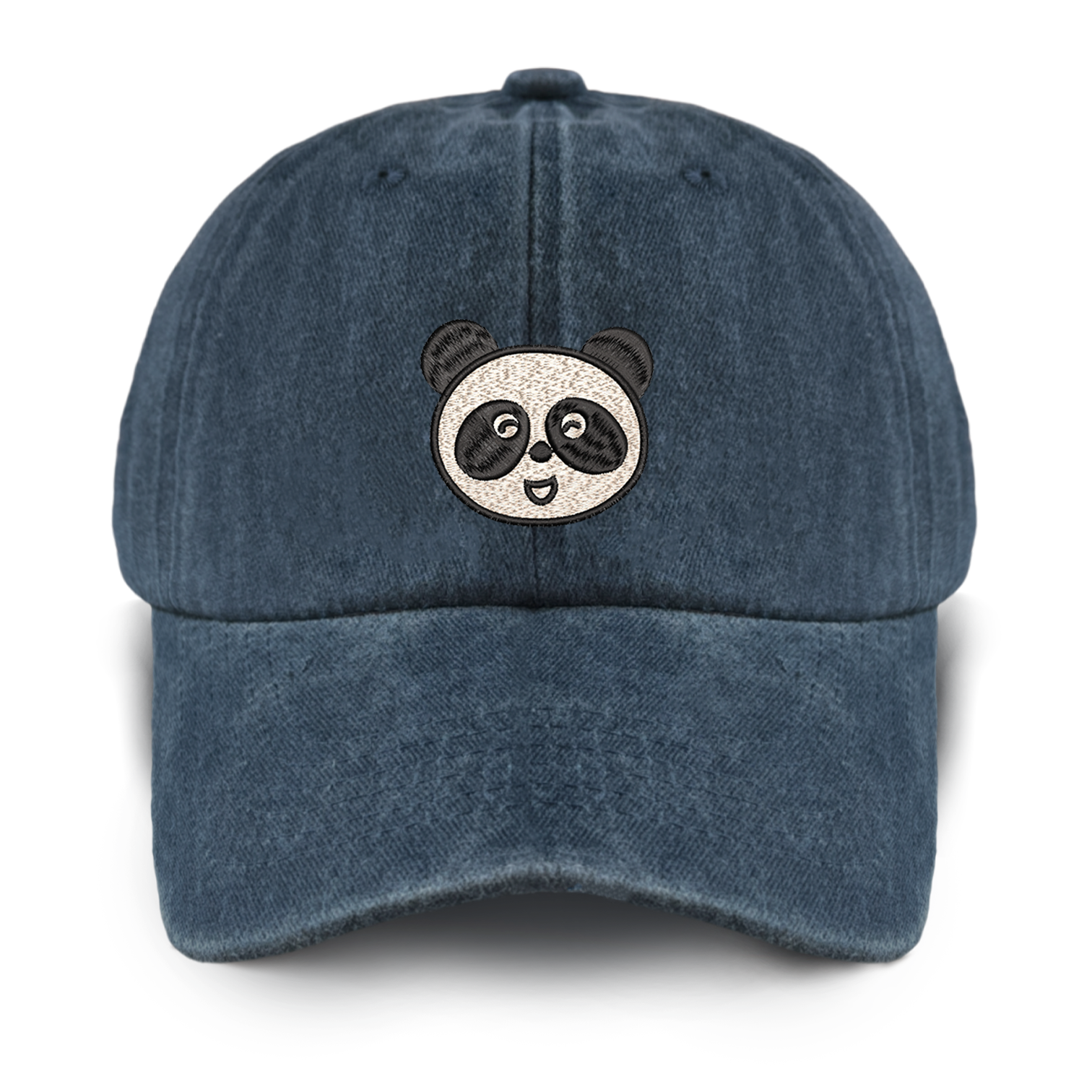 Chinese Panda Washed Baseball Cap For Kids