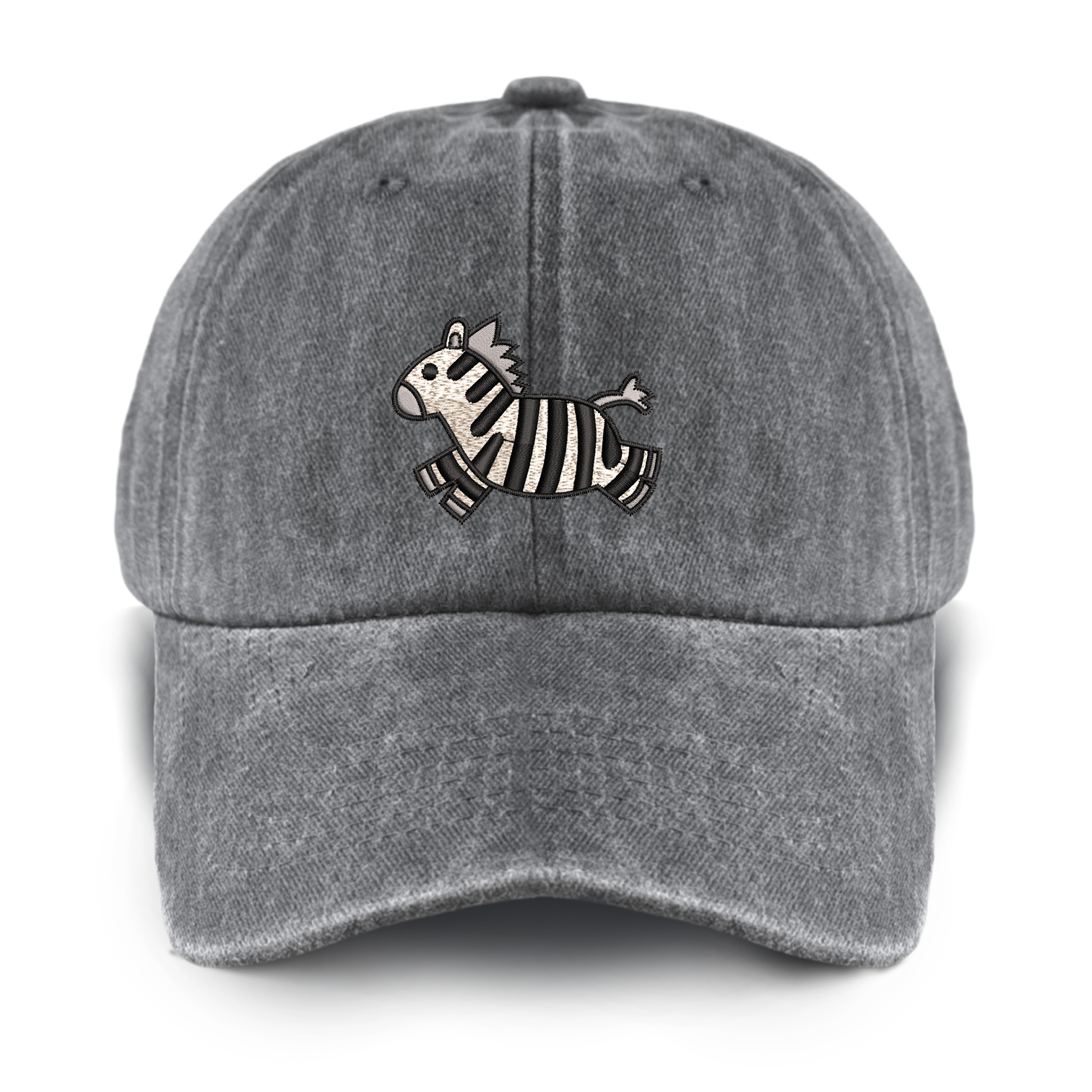Running Zebra Washed Baseball Cap For Kids