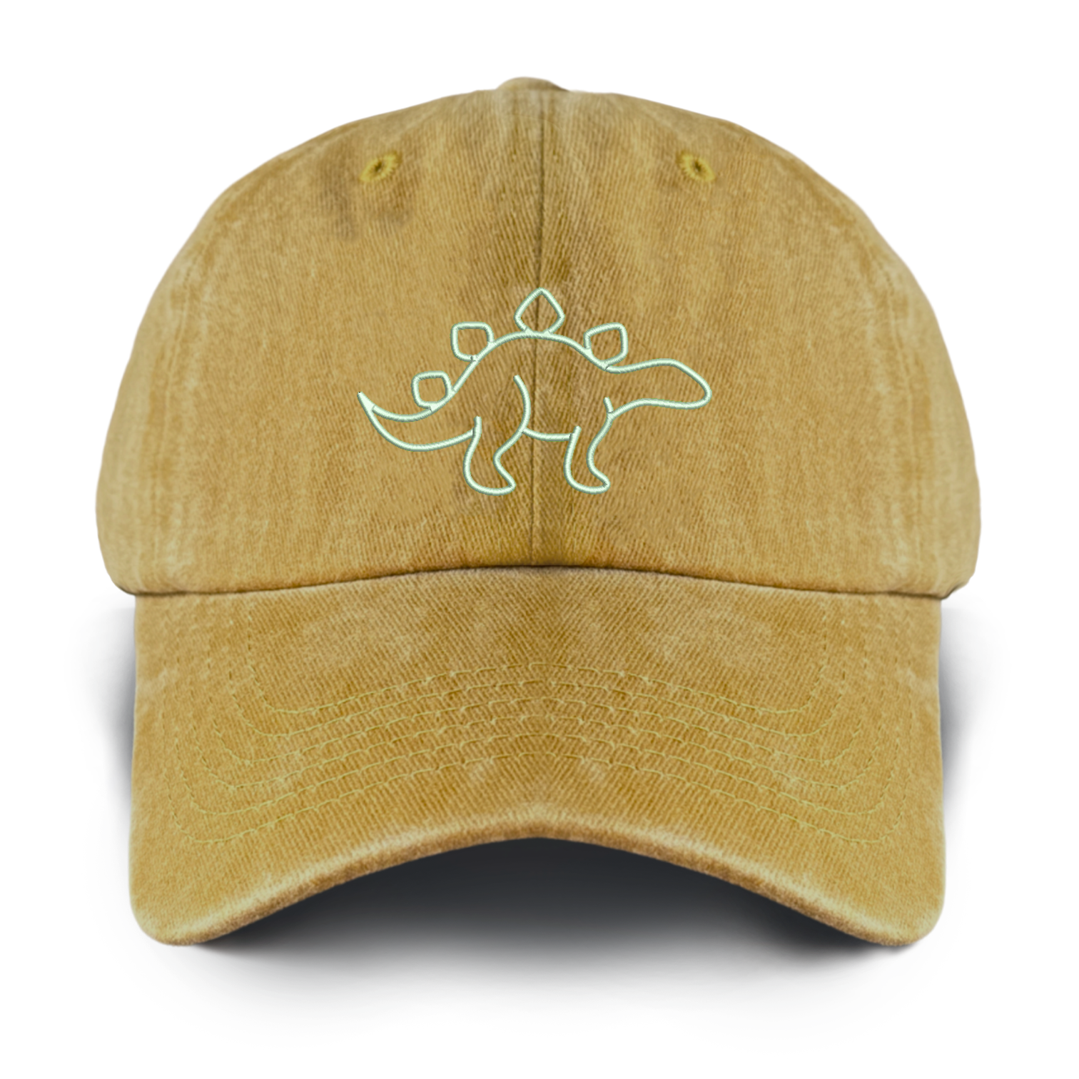 Personalized 17 Types Of Dinosaurs Washed Baseball Cap For Kids
