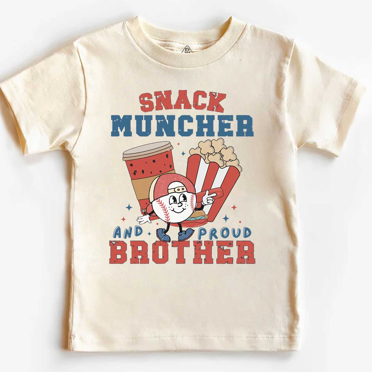 Personalized Snack Muncher Baseball Toddler&Kid's Tees Beepumpkin