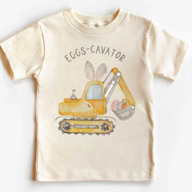 Eggs-Cavator Toddler&Kid's Tees Beepumpkin