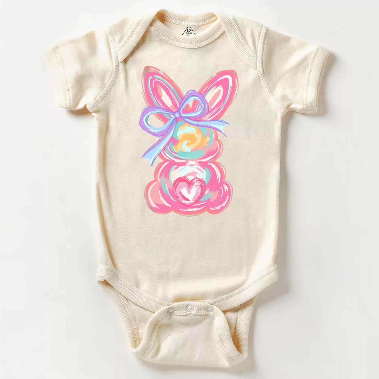 Brushstroke Bunny Easter Bodysuit Beepumpkin