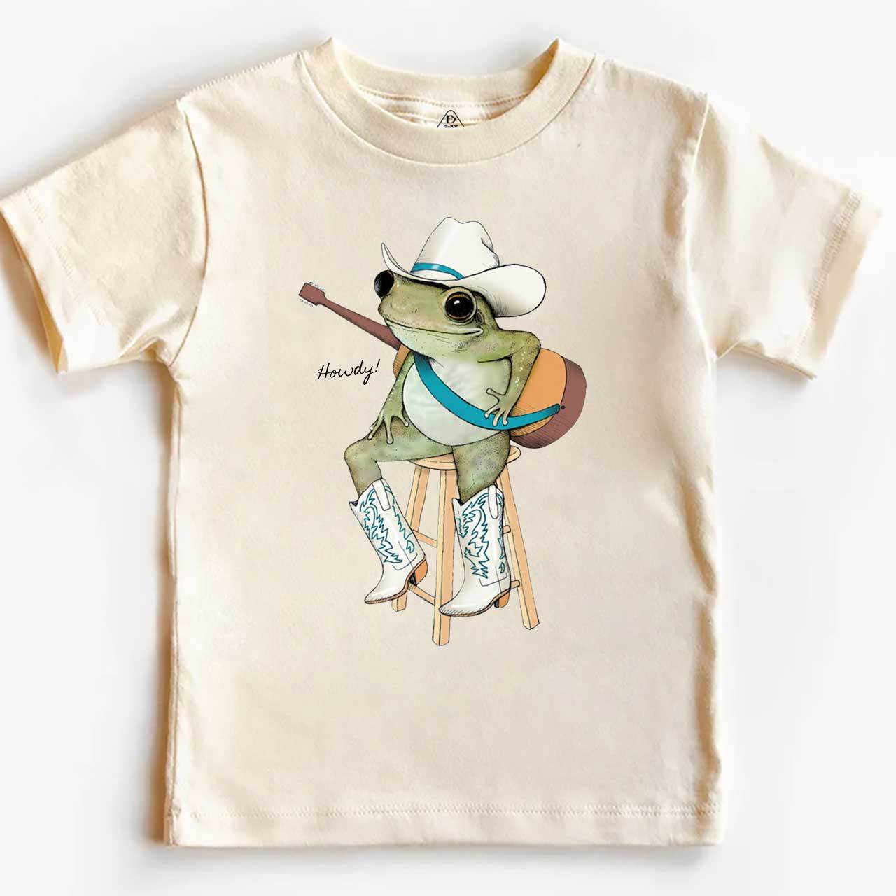 Cowboy Frog Toddler&Kid's Tees Beepumpkin