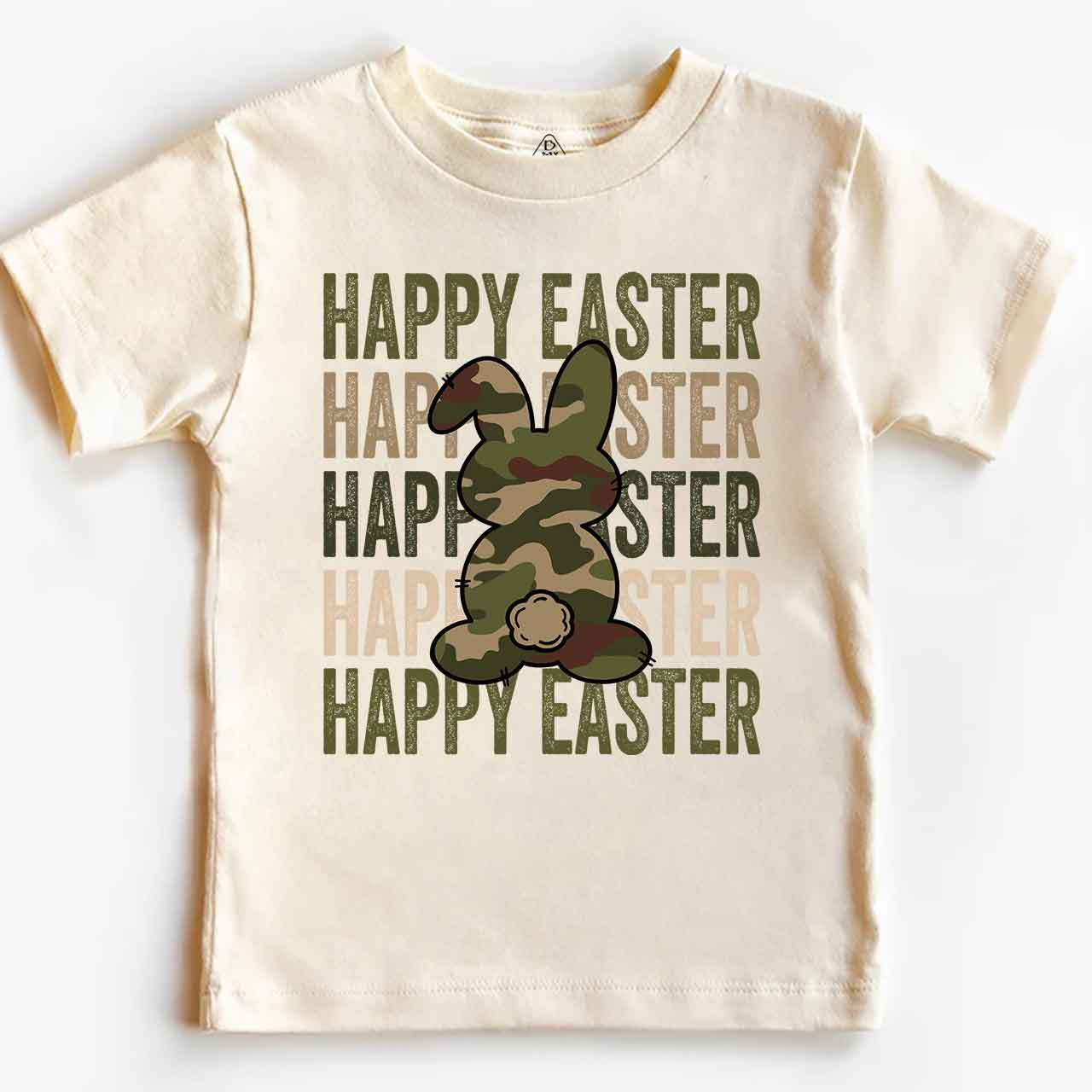 Easter Camouflage Happy Bunny Toddler&Kid's Tees Beepumpkin