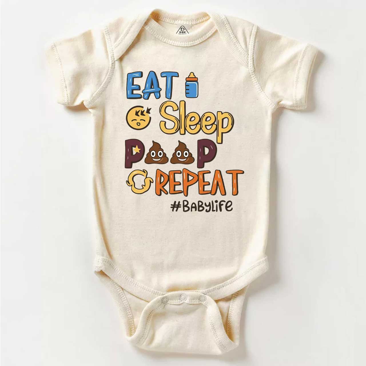 Eat Sleep Poop Repeat Bodysuit Beepumpkin 7