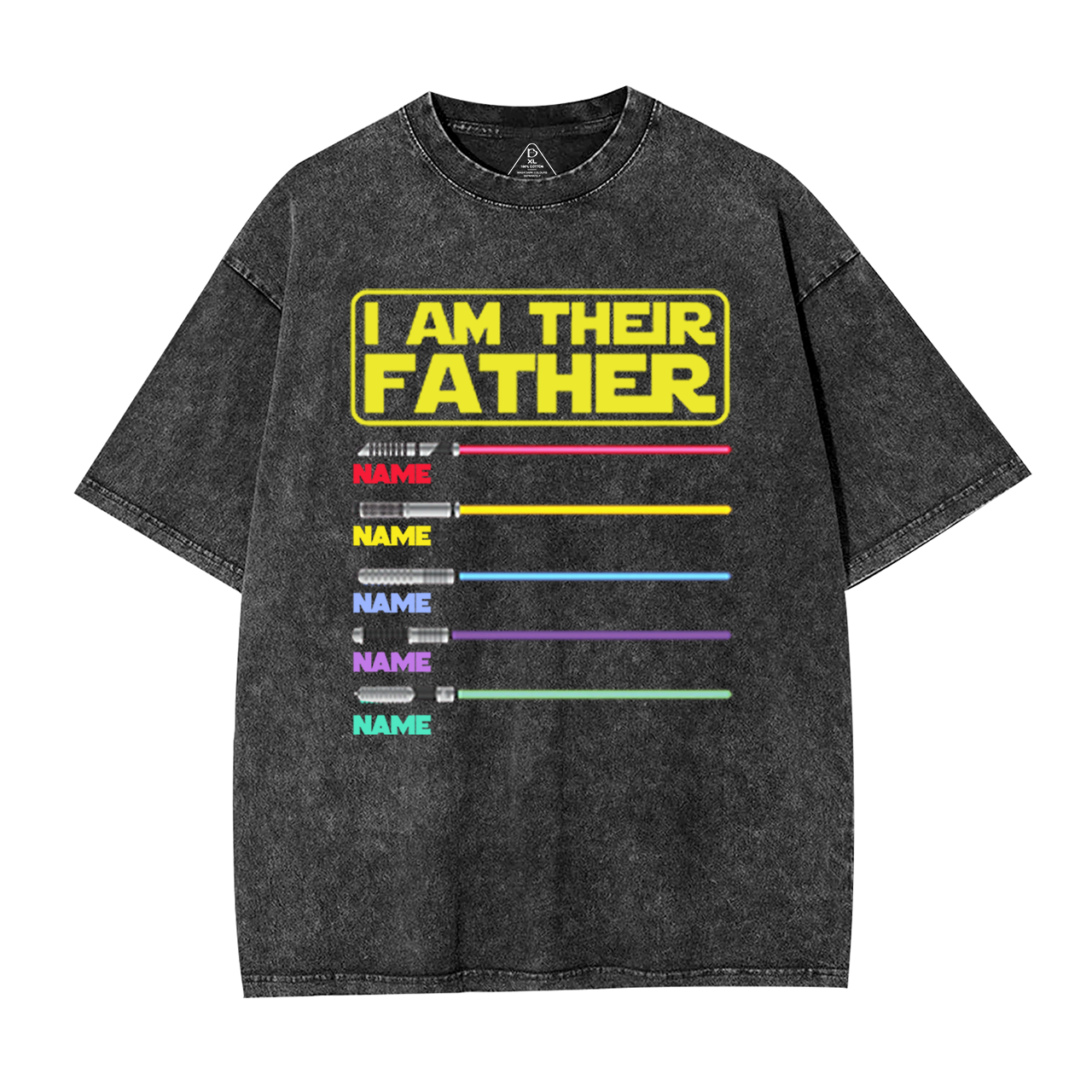 Personalized I Am Their Father Washed T-Shirts