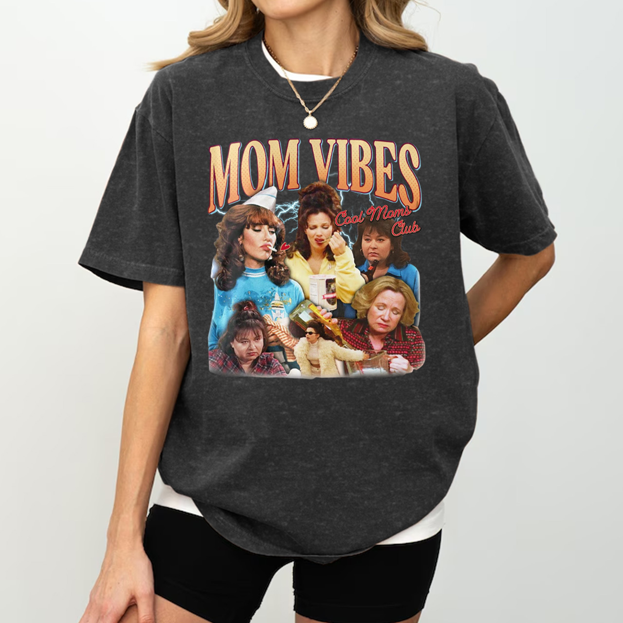 90’S Mom Vibes Washed T-Shirts