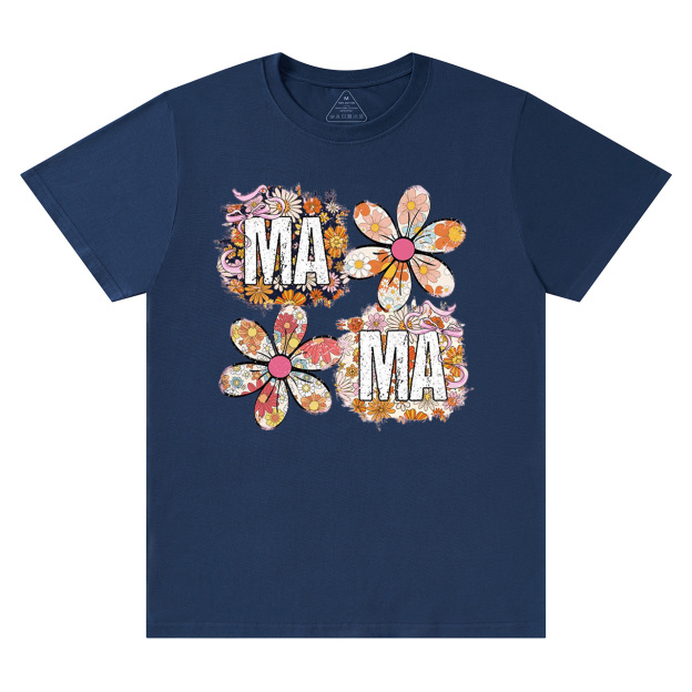 Retro Comfort Colors Floral Mama T-Shirts