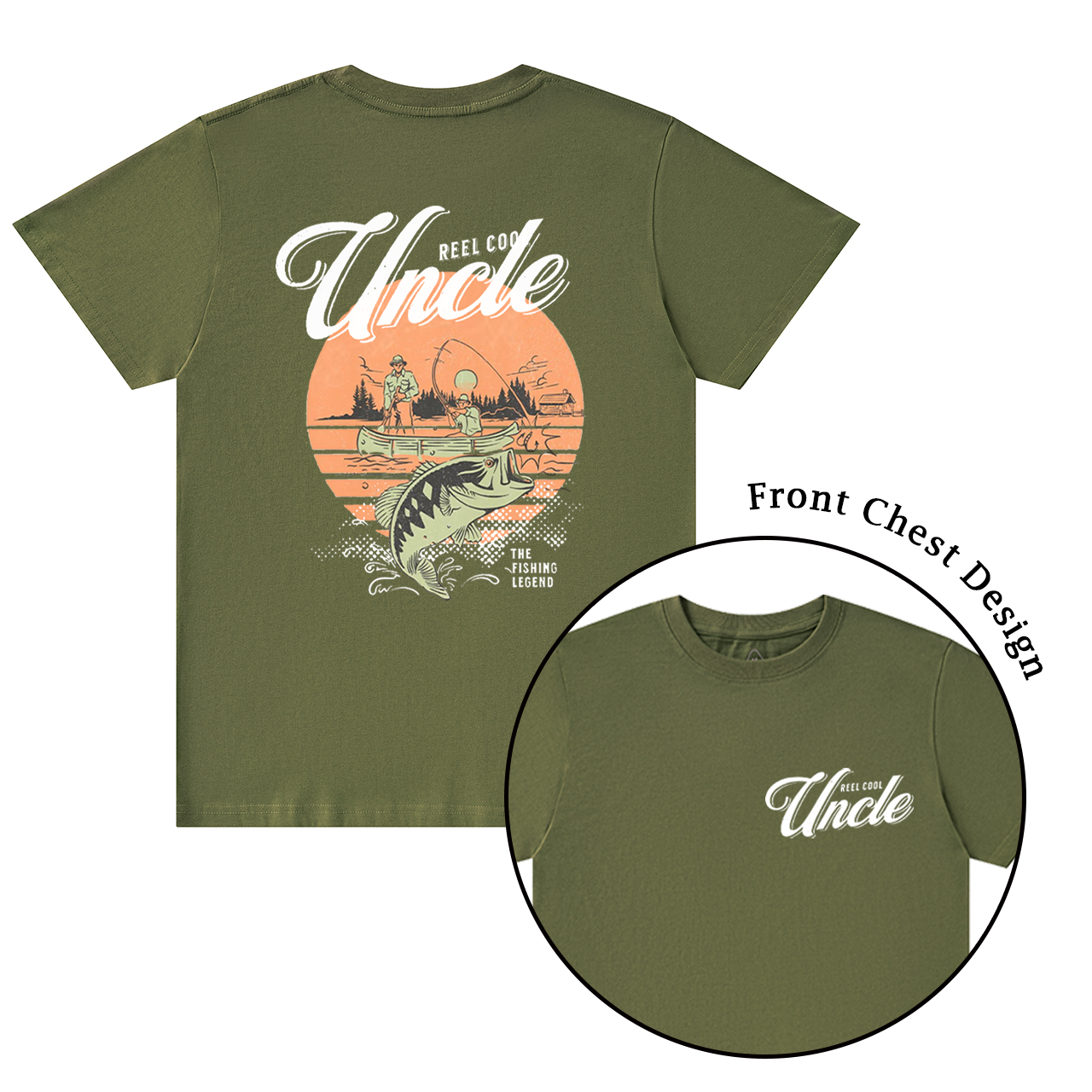 Personalized Cool Dad Fishing T-shirt