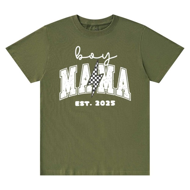Personalized Boy Mama Est Date T-Shirts