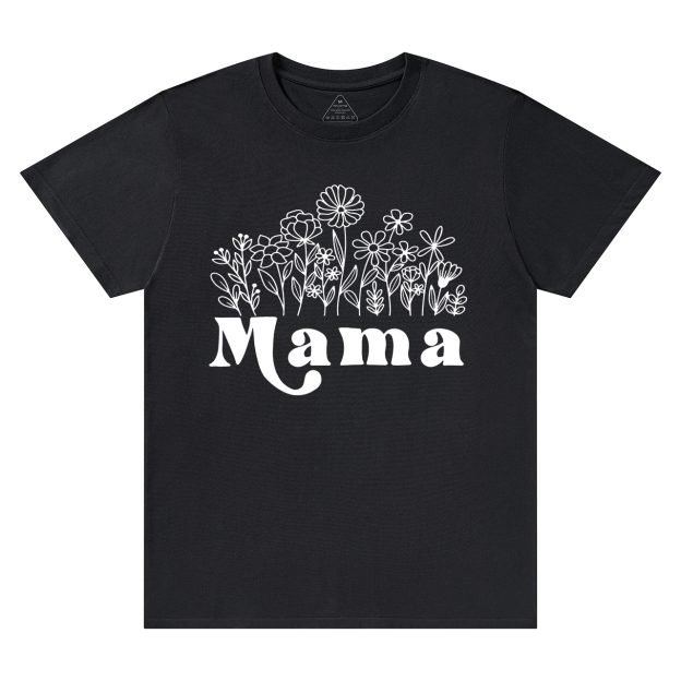 Mama Wildflowers Retro Gift Shirts