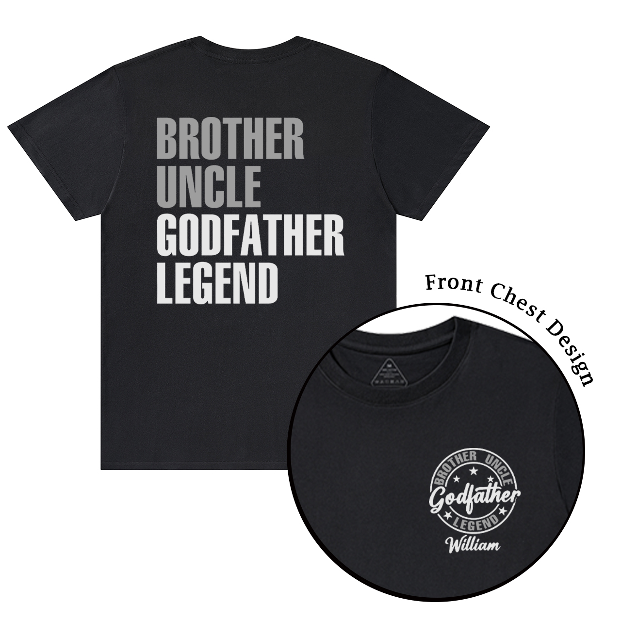 Personalized Godfather Name T-shirt