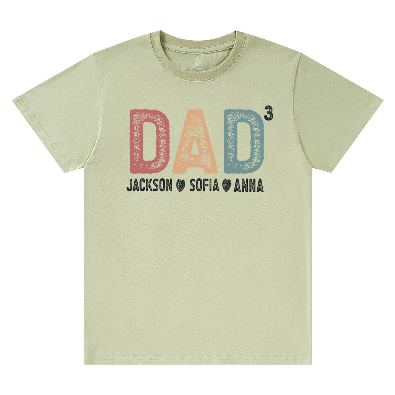 Personalized Dad Of Three T-shirt