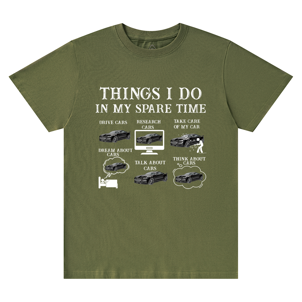 Things I Do In My Spare Time Funny Cars Dad T-Shirt
