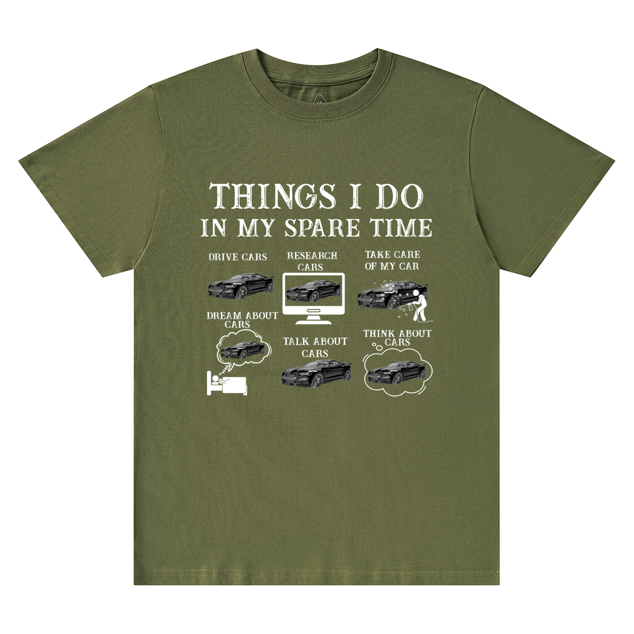 Things I Do In My Spare Time Funny Cars Dad T-Shirt