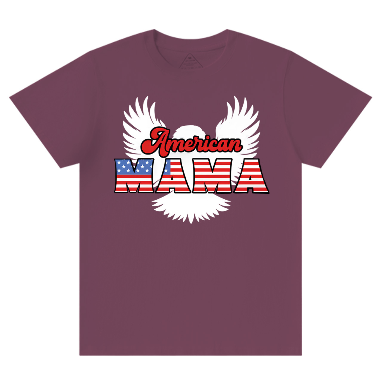 Patriotic Eagle Graphic Mama T-Shirts