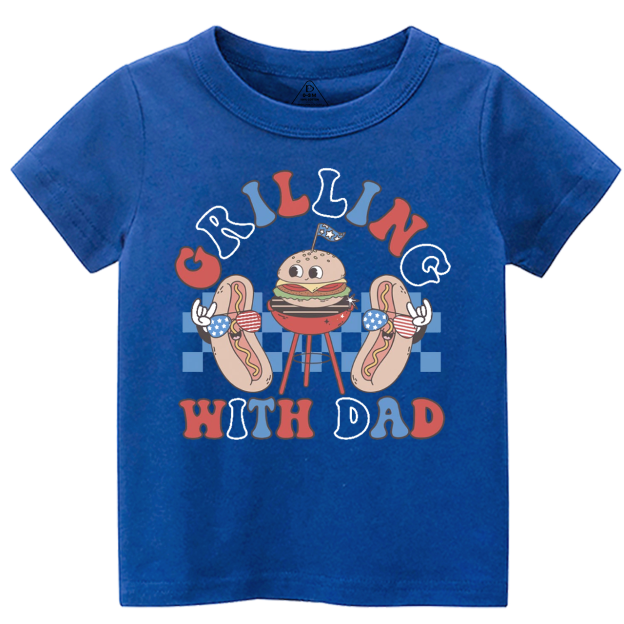 Grilling With Dad Toddler&Kid's Tees Beepumpkin 