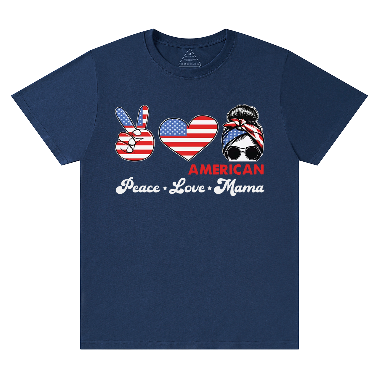 Peace Love American Mama T-Shirts