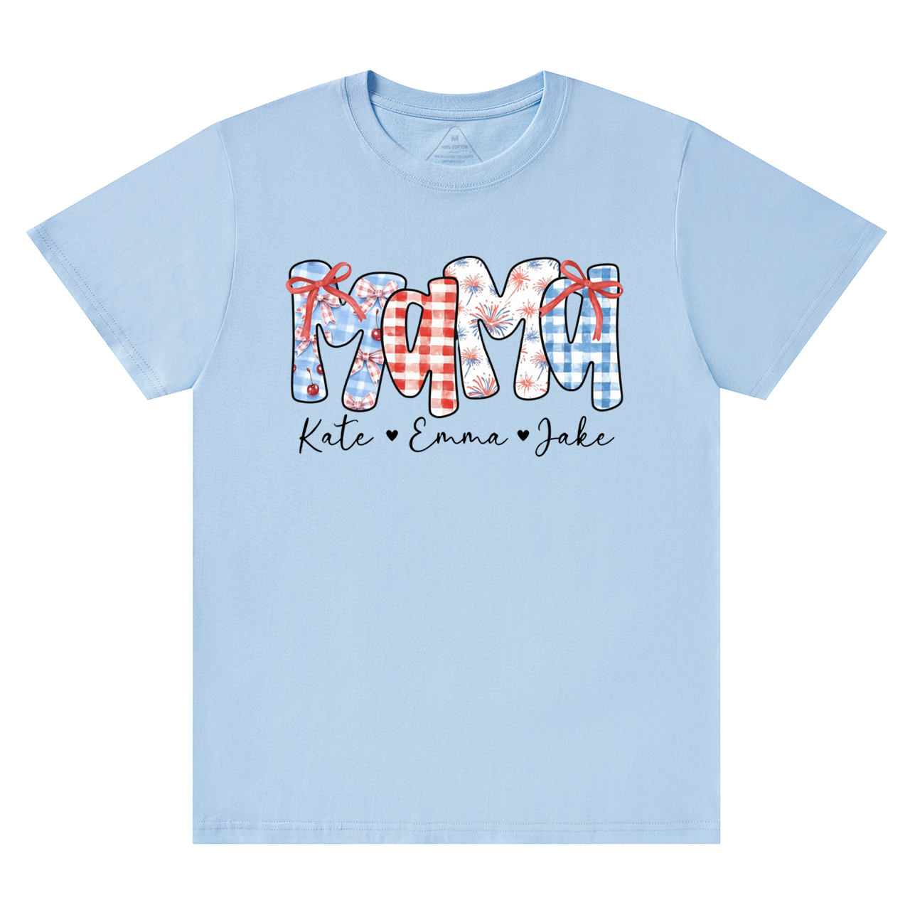 Personalized 4th Of July Mama T-Shirts