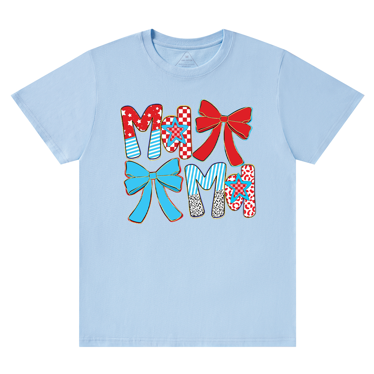 Preppy Patriotic Mama Coquette T-Shirts