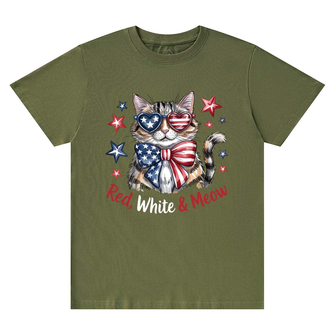 Patriotic Cat Mama T-Shirts