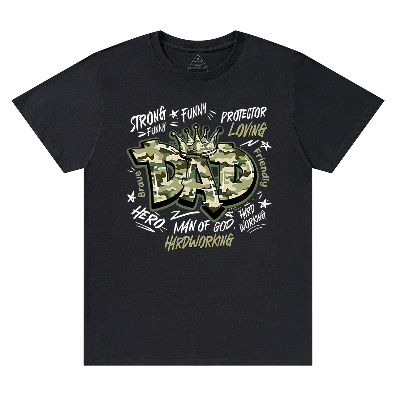 Camouflage Dad T-shirt