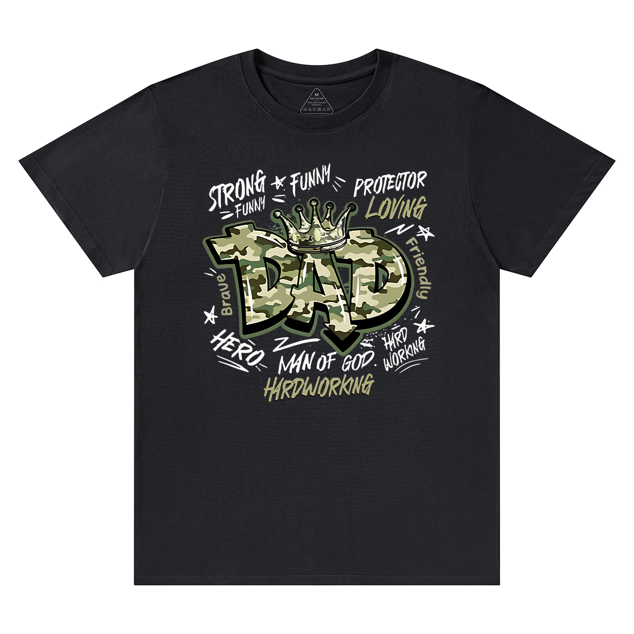 Camouflage Dad T-shirt